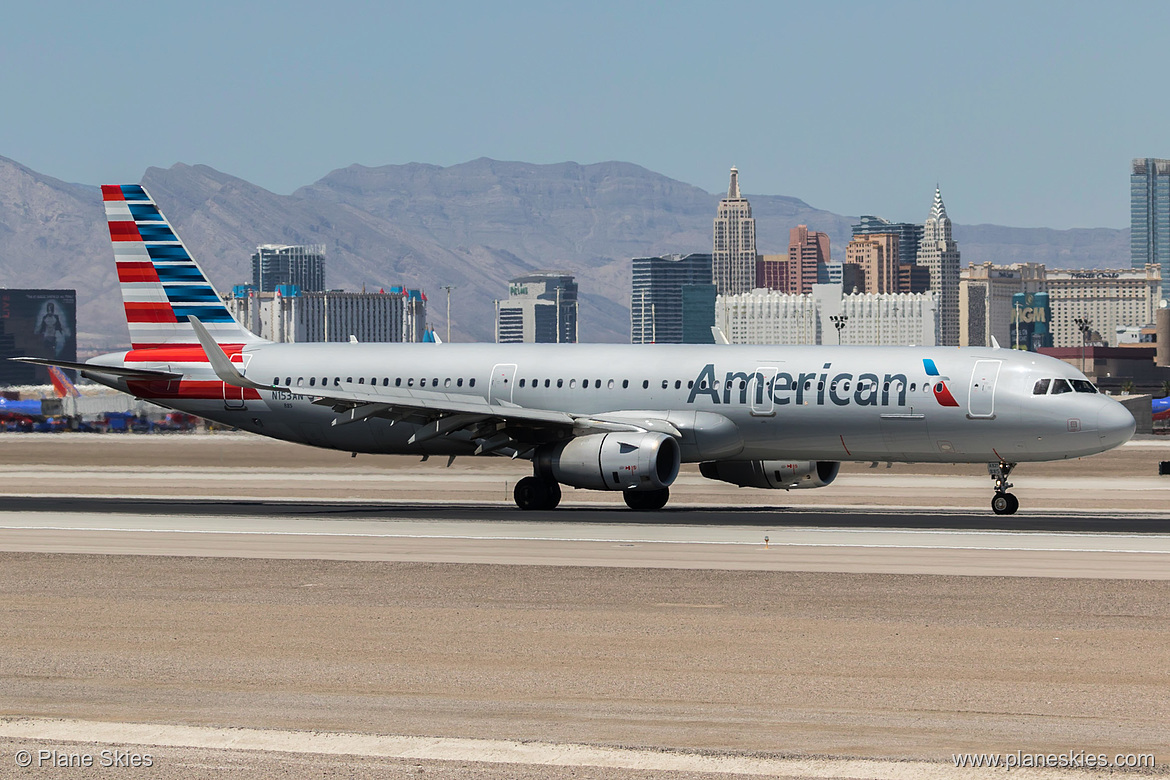 American Airlines Airbus A321-200 N153AN at McCarran International Airport (KLAS/LAS) American Airlines Airbus A321-200 N153AN at McCarran International Airport (KLAS/LAS)