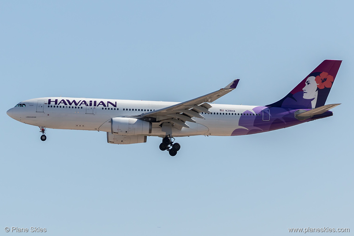 Hawaiian Airlines Airbus A330-200 N391HA at McCarran International Airport (KLAS/LAS) Hawaiian Airlines Airbus A330-200 N391HA at McCarran International Airport (KLAS/LAS)