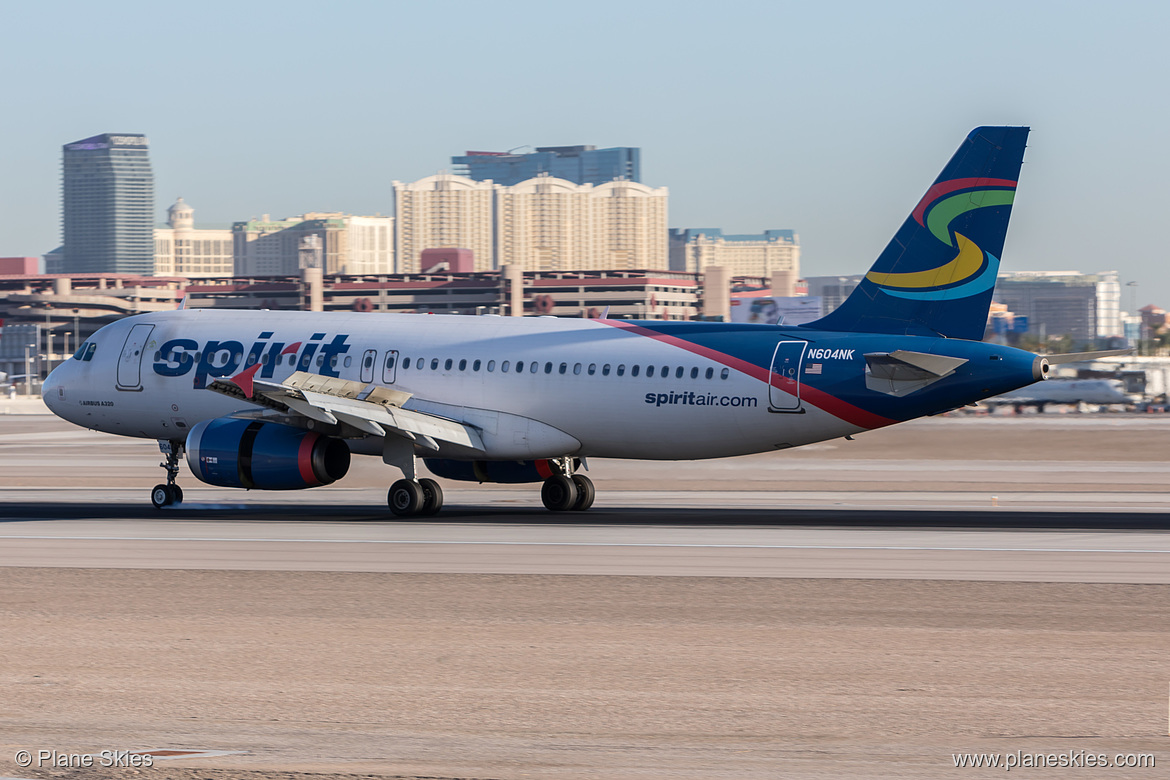 Spirit Airlines Airbus A320-200 N604NK at McCarran International Airport (KLAS/LAS) Spirit Airlines Airbus A320-200 N604NK at McCarran International Airport (KLAS/LAS)