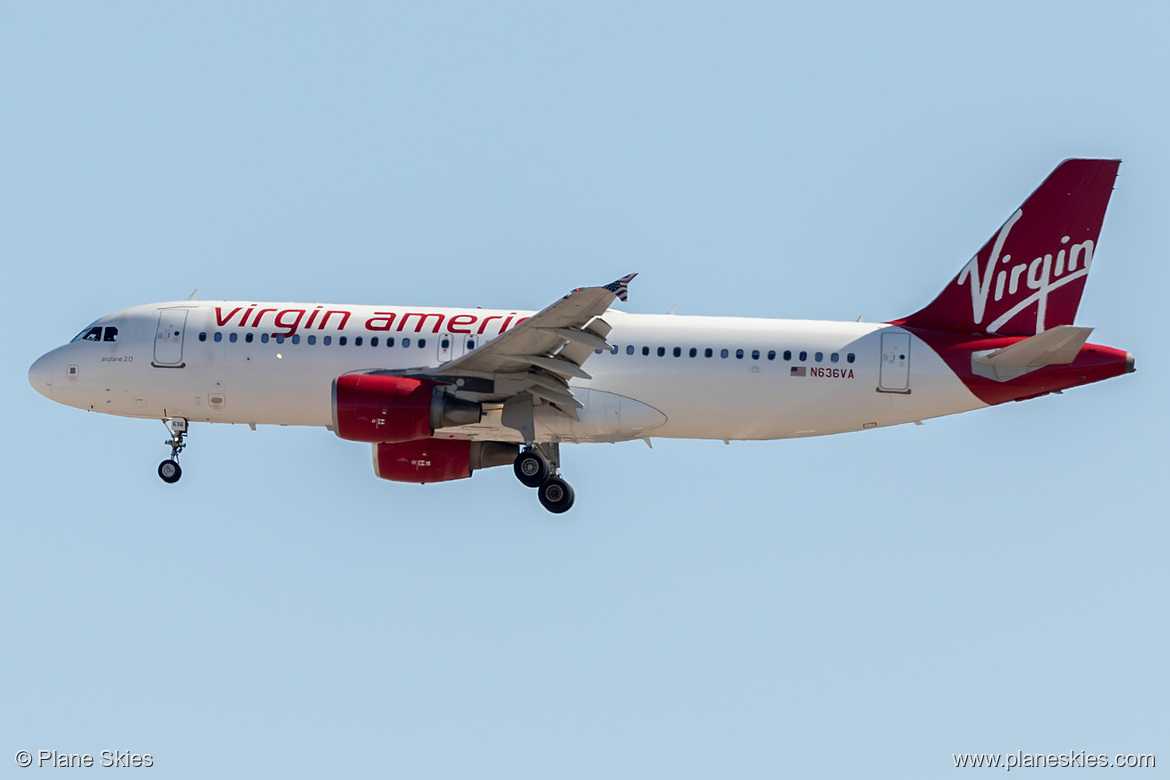 Virgin America Airbus A320-200 N636VA at McCarran International Airport (KLAS/LAS)