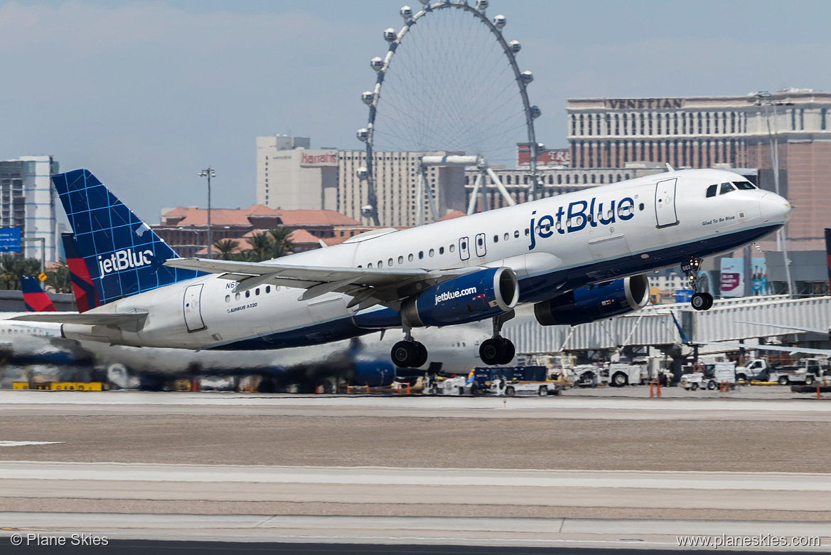 JetBlue Airways Airbus A320-200 N662JB at McCarran International Airport (KLAS/LAS)