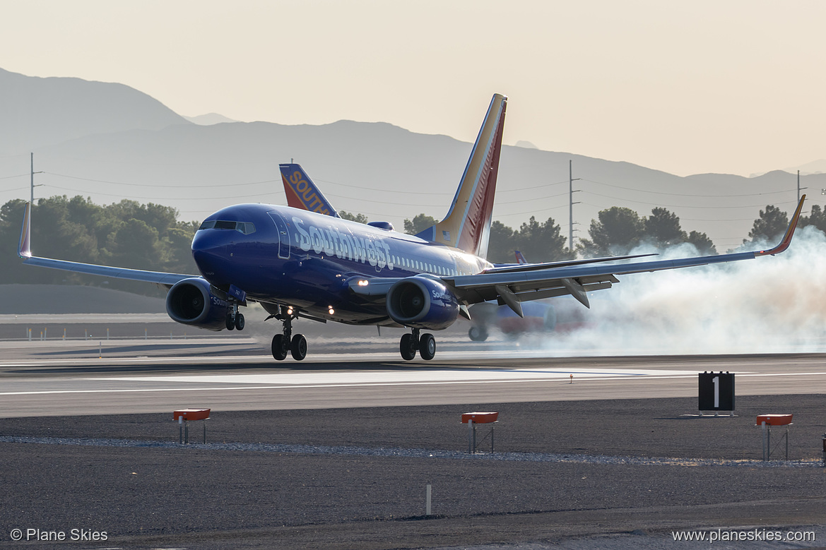 Southwest Airlines Boeing 737-700 N747SA at McCarran International Airport (KLAS/LAS) Southwest Airlines Boeing 737-700 N747SA at McCarran International Airport (KLAS/LAS)