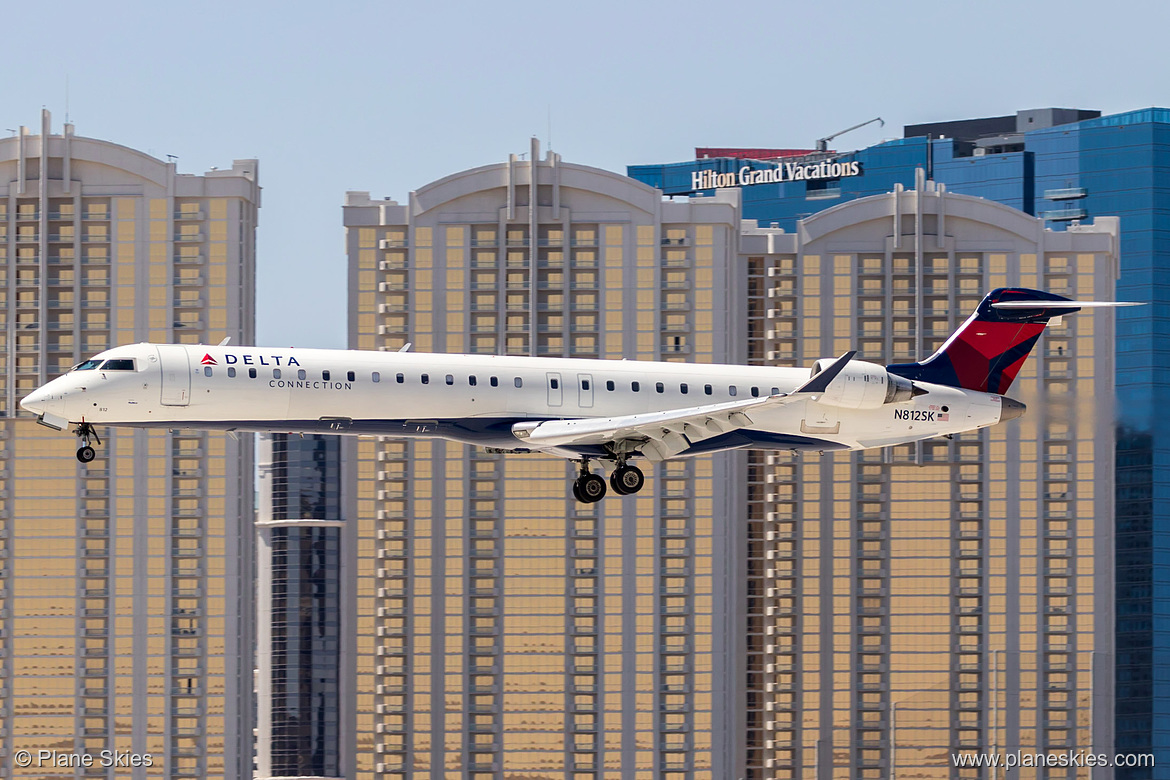 SkyWest Airlines Canadair CRJ-900 N812SK at McCarran International Airport (KLAS/LAS) SkyWest Airlines Canadair CRJ-900 N812SK at McCarran International Airport (KLAS/LAS)