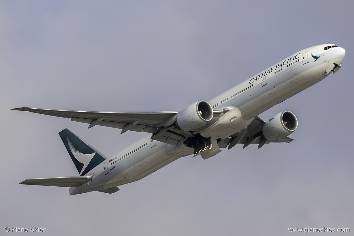 Cathay Pacific Boeing 777-300ER B-KPT at Los Angeles International Airport (KLAX/LAX)