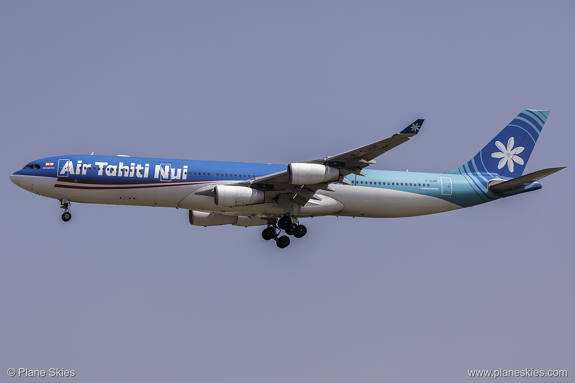 Air Tahiti Nui Airbus A340-300 F-OJGF at Los Angeles International Airport (KLAX/LAX)