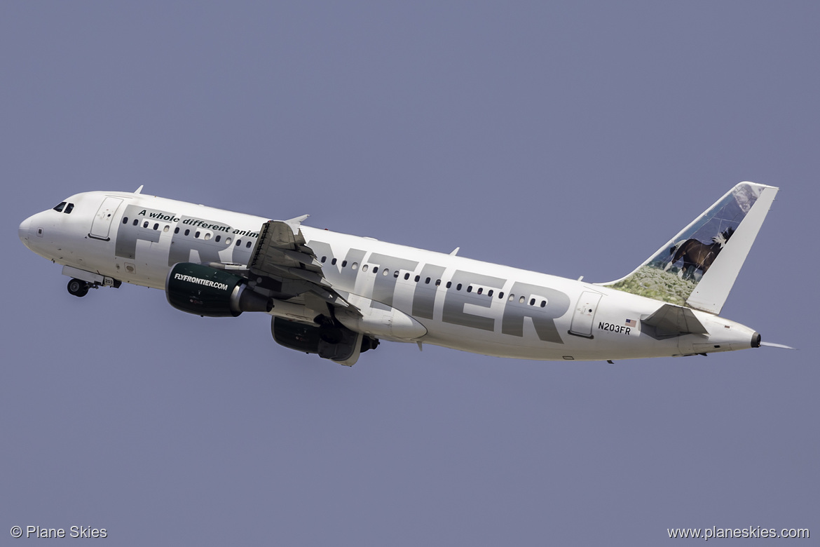 Frontier Airlines Airbus A320-200 N203FR at Los Angeles International Airport (KLAX/LAX)