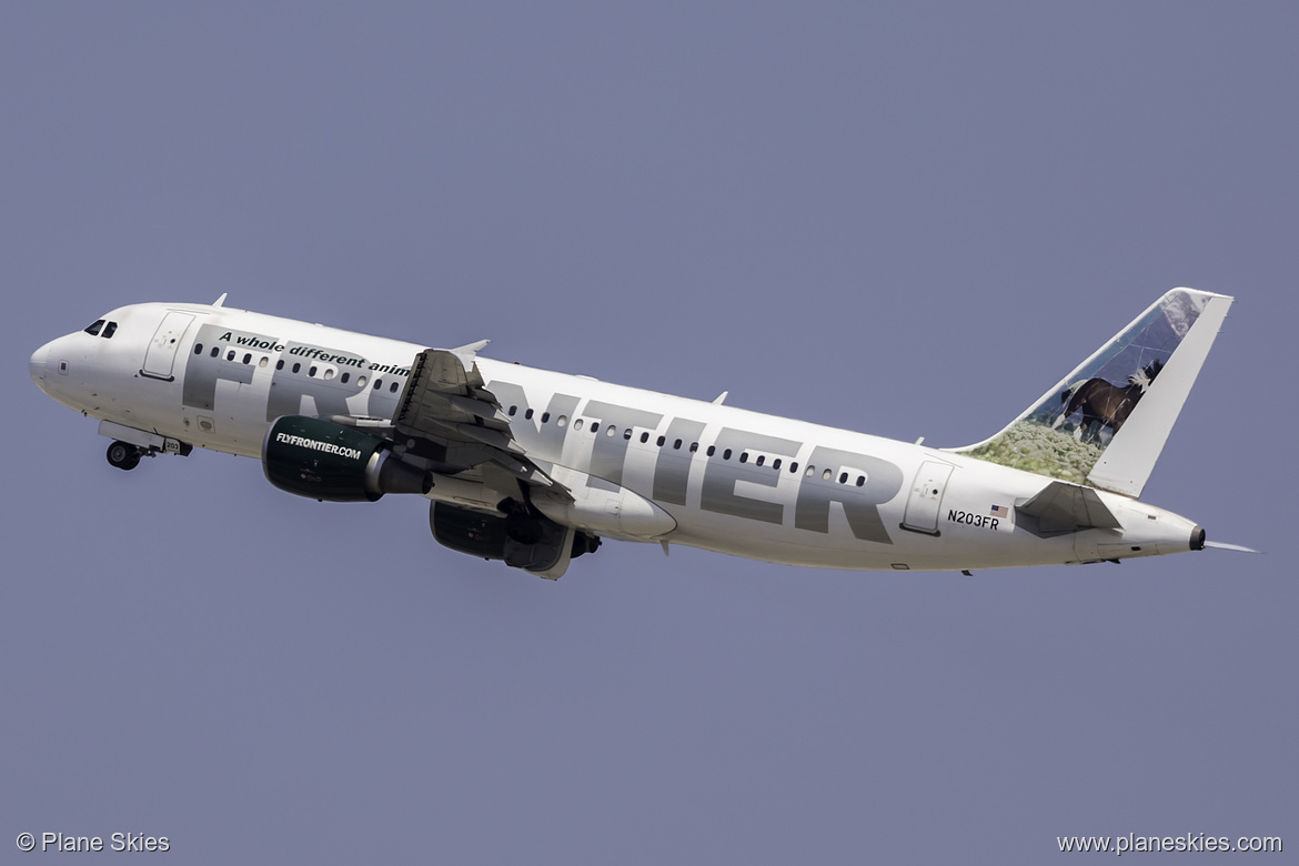 Frontier Airlines Airbus A320-200 N203FR at Los Angeles International Airport (KLAX/LAX) Frontier Airlines Airbus A320-200 N203FR at Los Angeles International Airport (KLAX/LAX)