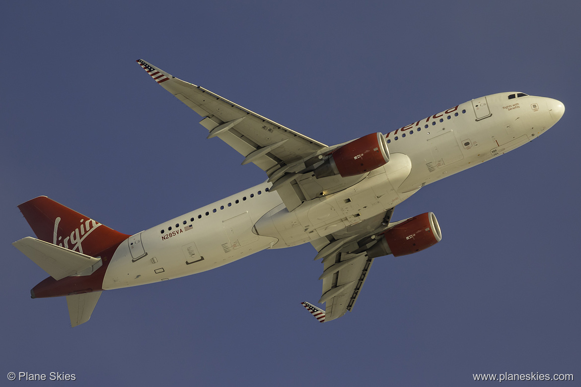 Virgin America Airbus A320-200 N285VA at Los Angeles International Airport (KLAX/LAX)