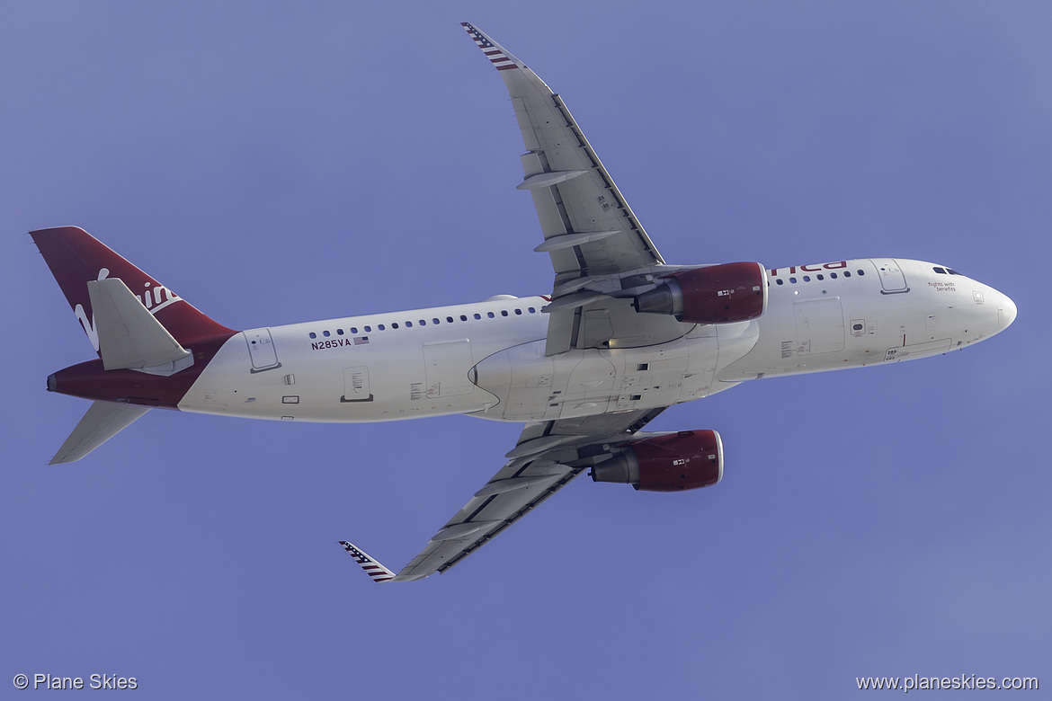 Virgin America Airbus A320-200 N285VA at Los Angeles International Airport (KLAX/LAX) Virgin America Airbus A320-200 N285VA at Los Angeles International Airport (KLAX/LAX)