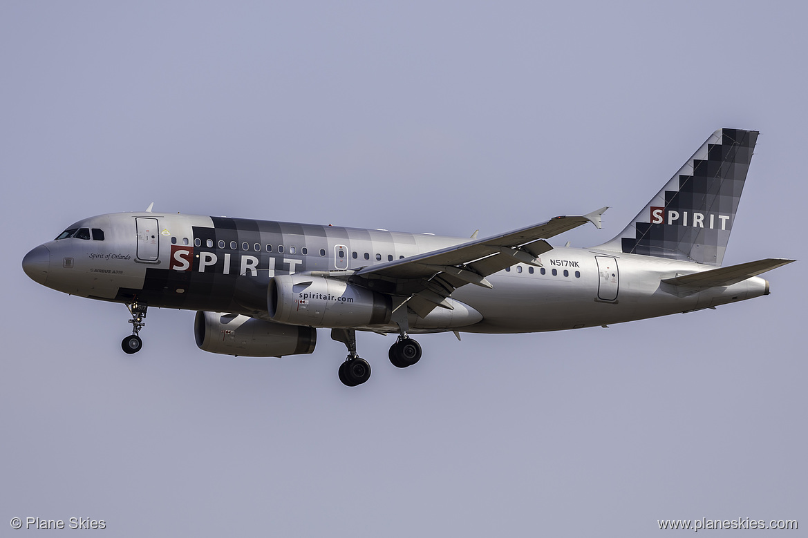 Spirit Airlines Airbus A319-100 N517NK at Los Angeles International Airport (KLAX/LAX) Spirit Airlines Airbus A319-100 N517NK at Los Angeles International Airport (KLAX/LAX)