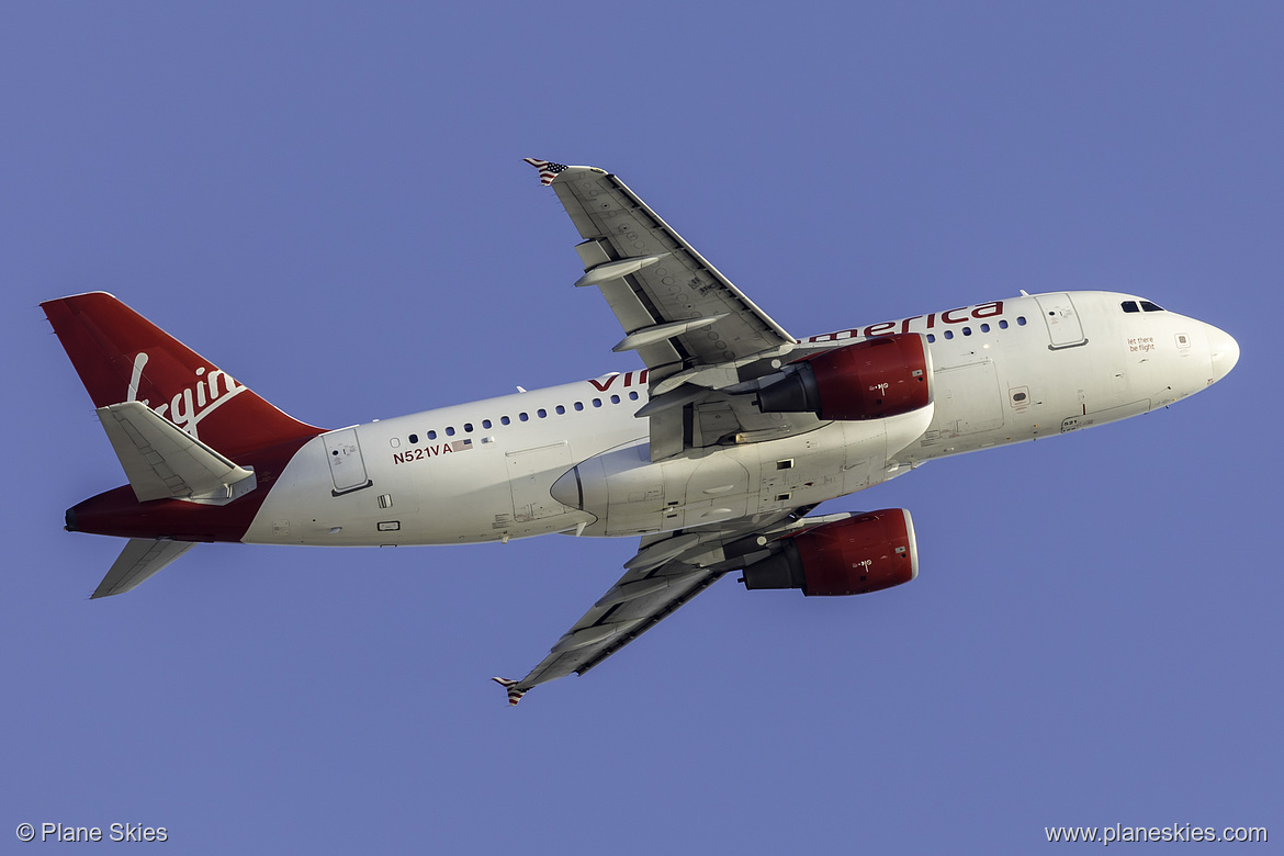 Virgin America Airbus A319-100 N521VA at Los Angeles International Airport (KLAX/LAX) Virgin America Airbus A319-100 N521VA at Los Angeles International Airport (KLAX/LAX)