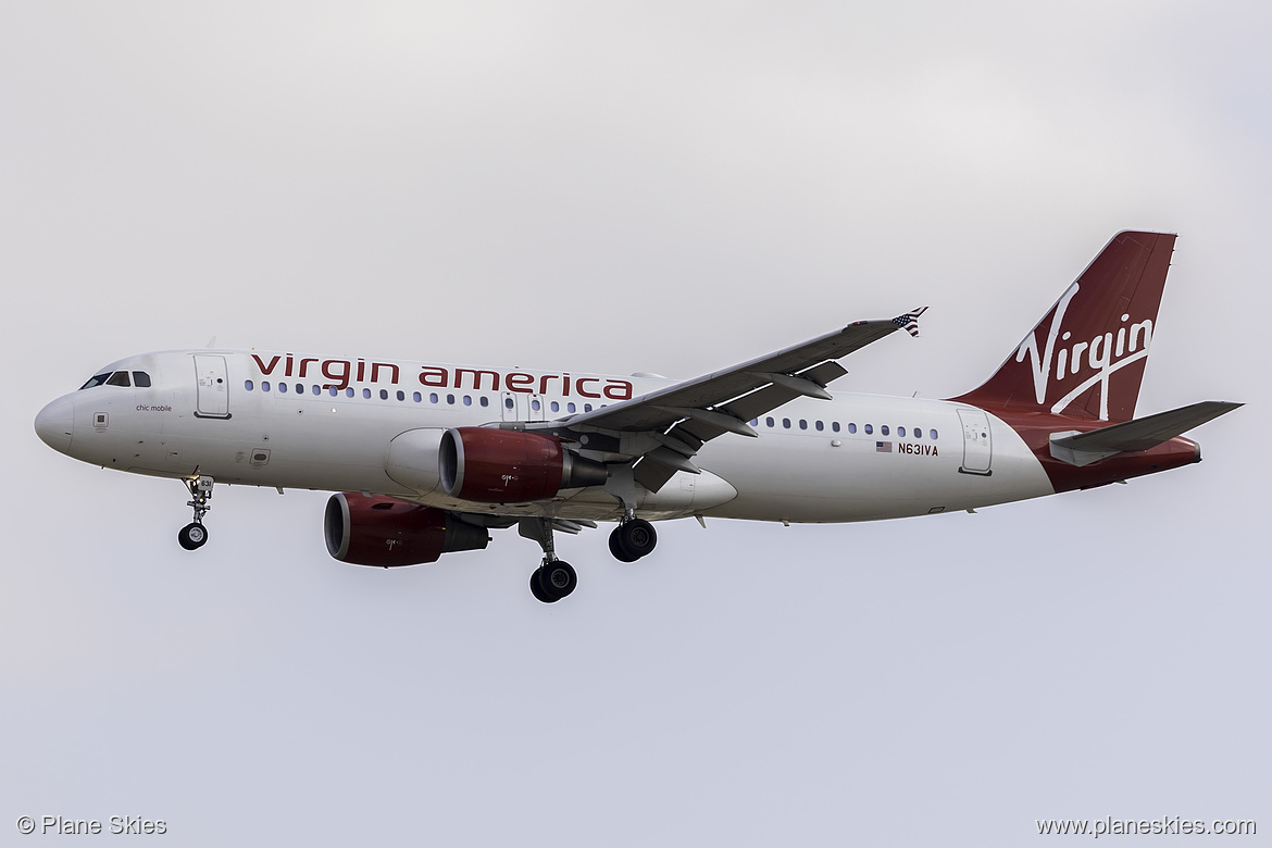 Virgin America Airbus A320-200 N631VA at Los Angeles International Airport (KLAX/LAX) Virgin America Airbus A320-200 N631VA at Los Angeles International Airport (KLAX/LAX)