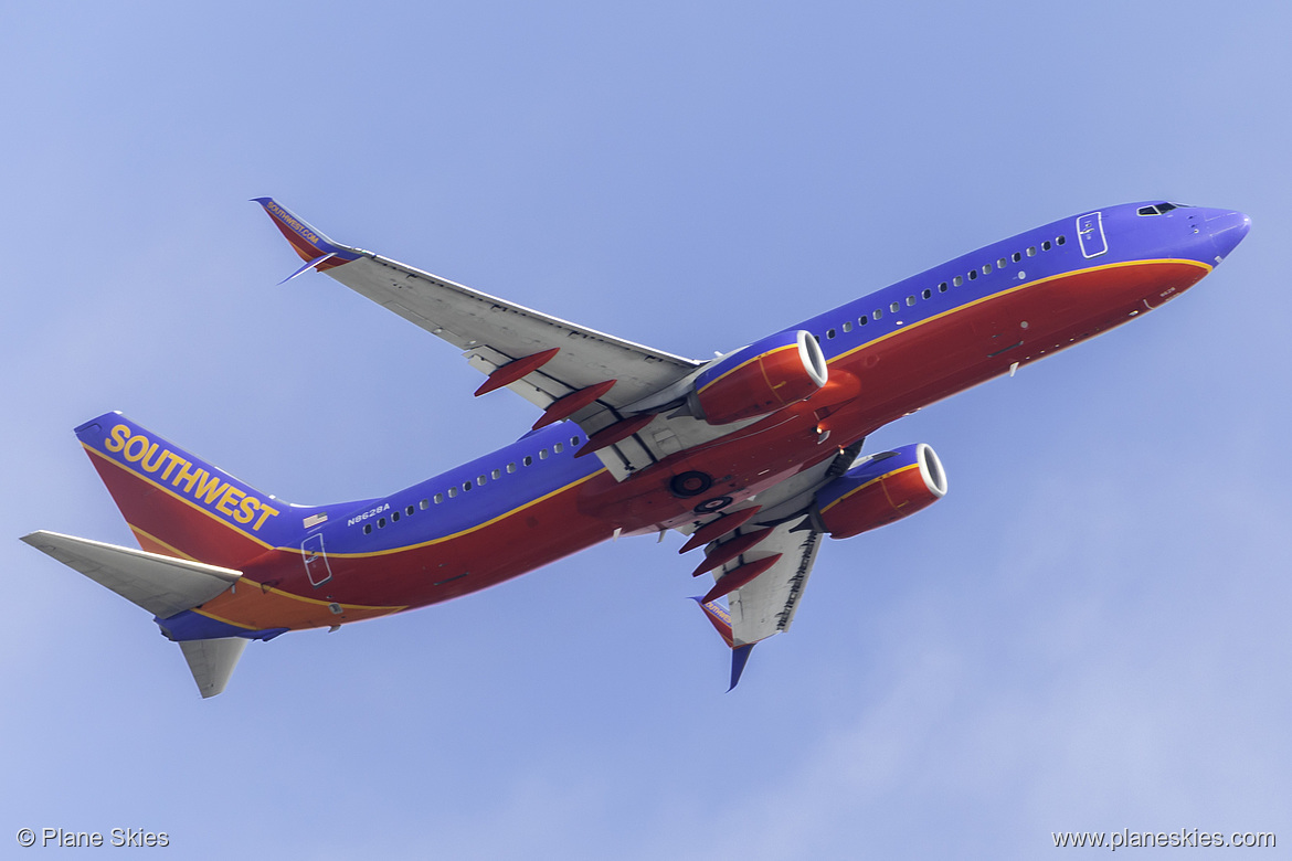Southwest Airlines Boeing 737-800 N8628A at Los Angeles International Airport (KLAX/LAX) Southwest Airlines Boeing 737-800 N8628A at Los Angeles International Airport (KLAX/LAX)