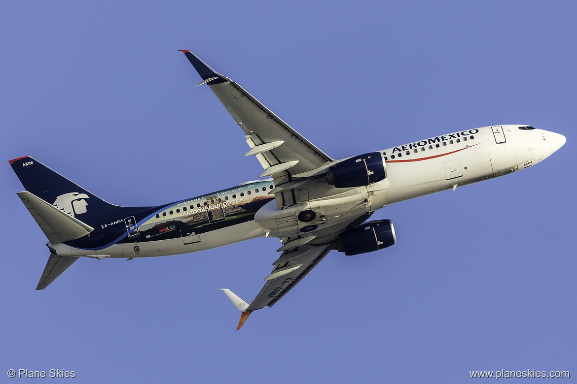 Aeroméxico Boeing 737-800 XA-AMM at Los Angeles International Airport (KLAX/LAX)