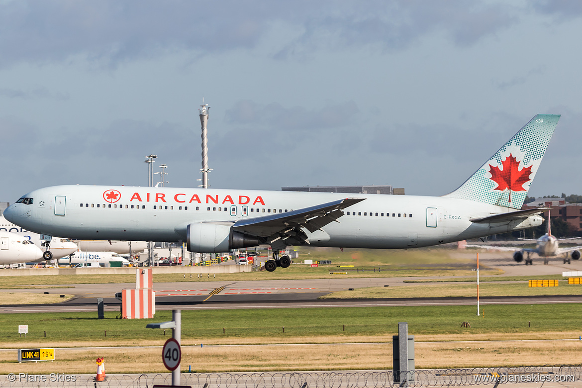 Air Canada Boeing 767-300ER C-FXCA at London Heathrow Airport (EGLL/LHR)