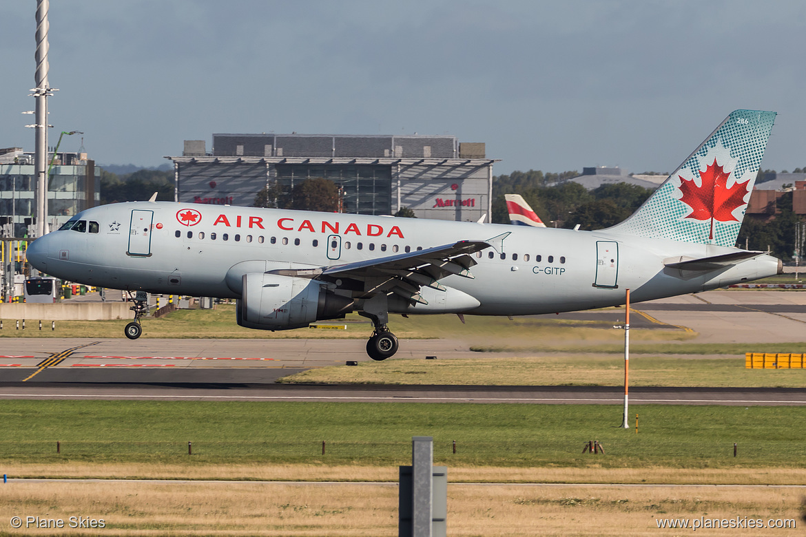 Air Canada Airbus A319-100 C-GITP at London Heathrow Airport (EGLL/LHR) Air Canada Airbus A319-100 C-GITP at London Heathrow Airport (EGLL/LHR)