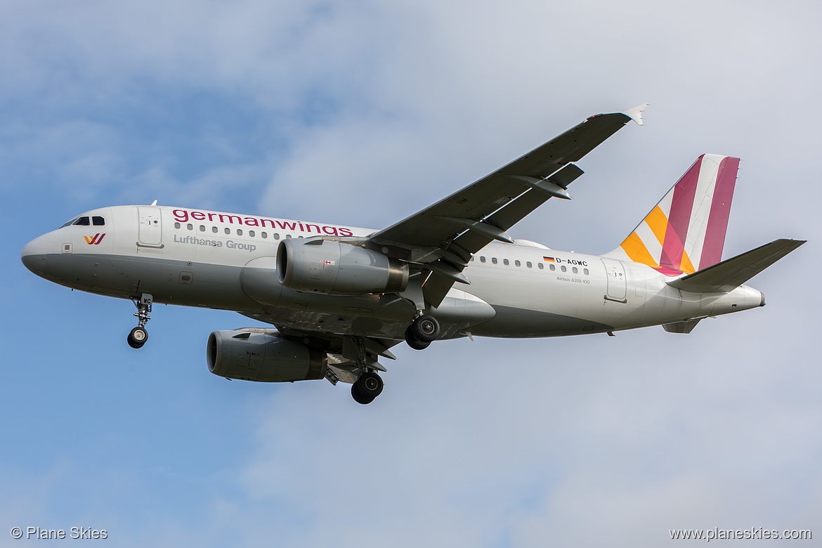 Germanwings Airbus A319-100 D-AGWC at London Heathrow Airport (EGLL/LHR) Germanwings Airbus A319-100 D-AGWC at London Heathrow Airport (EGLL/LHR)