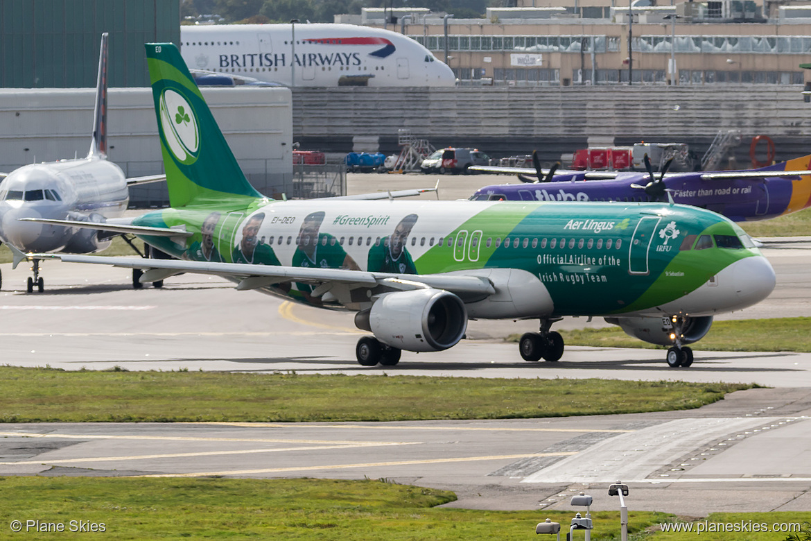 Aer Lingus Airbus A320-200 EI-DEO at London Heathrow Airport (EGLL/LHR) Aer Lingus Airbus A320-200 EI-DEO at London Heathrow Airport (EGLL/LHR)
