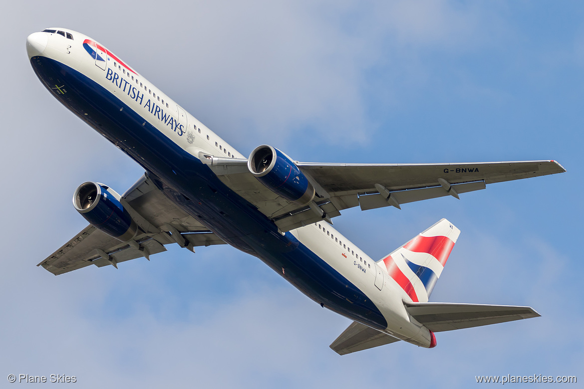 British Airways Boeing 767-300ER G-BNWA at London Heathrow Airport (EGLL/LHR)