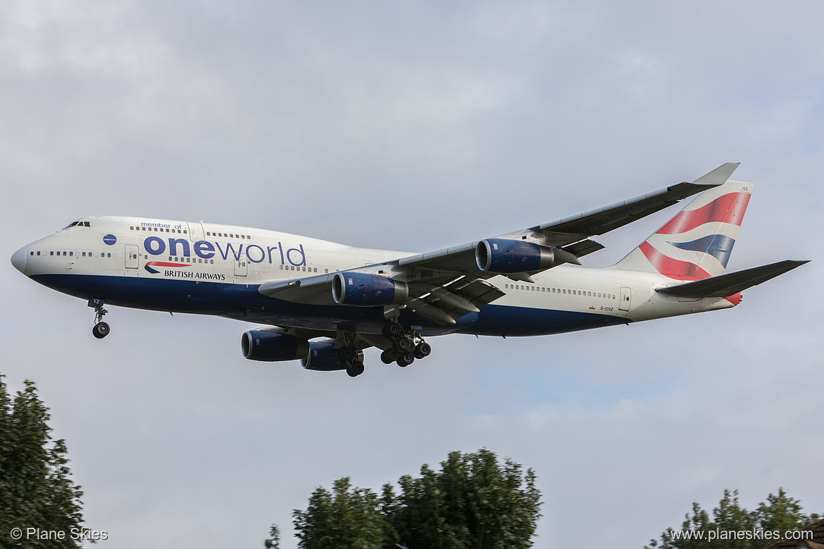 British Airways Boeing 747-400 G-CIVZ at London Heathrow Airport (EGLL/LHR) British Airways Boeing 747-400 G-CIVZ at London Heathrow Airport (EGLL/LHR)