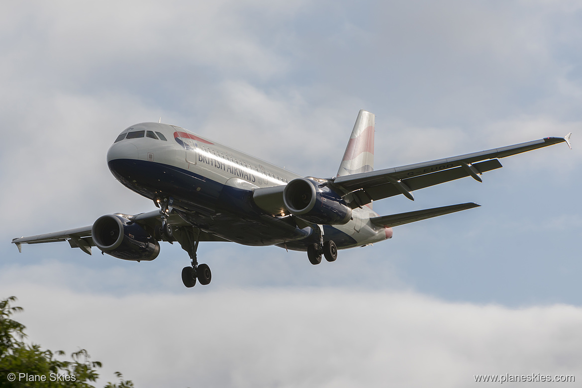 British Airways Airbus A319-100 G-EUOD at London Heathrow Airport (EGLL/LHR)