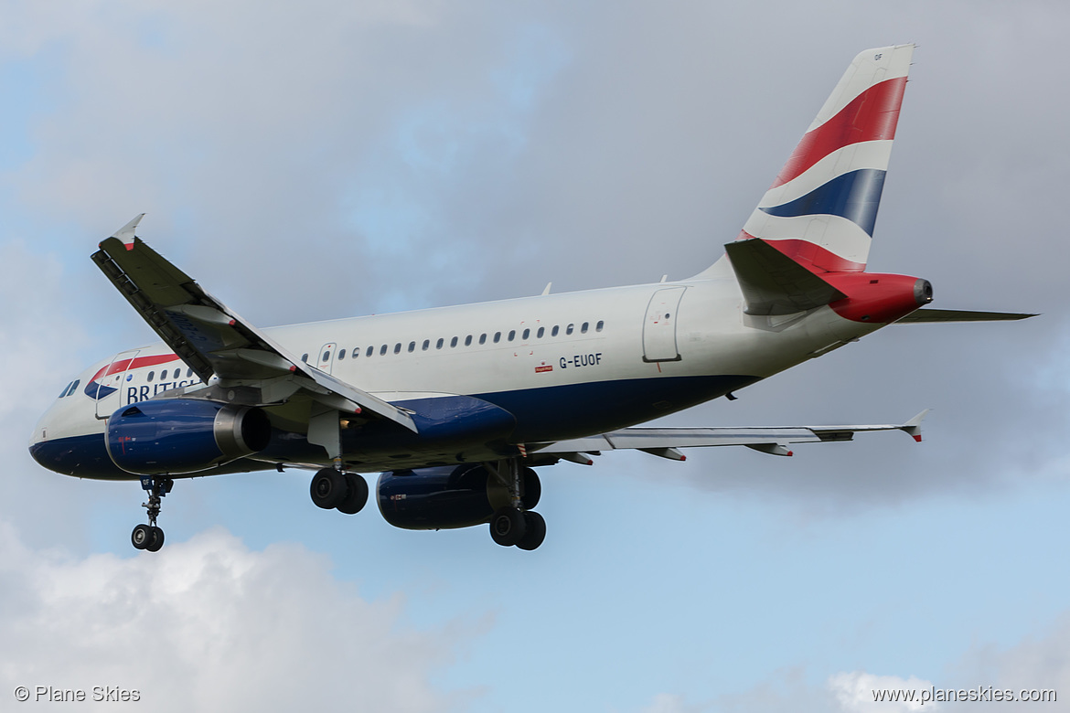 British Airways Airbus A319-100 G-EUOF at London Heathrow Airport (EGLL/LHR)