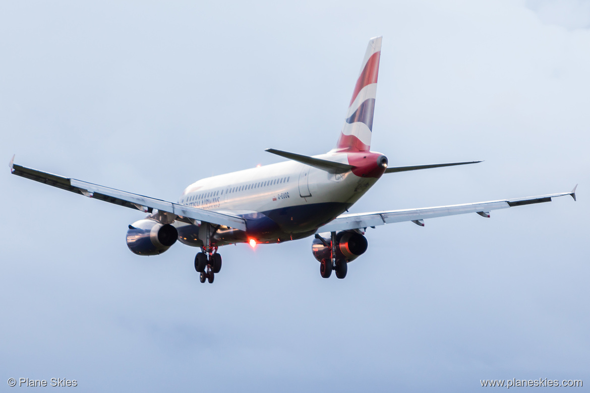 British Airways Airbus A319-100 G-EUOG at London Heathrow Airport (EGLL/LHR) British Airways Airbus A319-100 G-EUOG at London Heathrow Airport (EGLL/LHR)