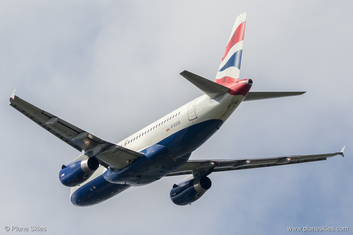 British Airways Airbus A319-100 G-EUOG at London Heathrow Airport (EGLL/LHR) British Airways Airbus A319-100 G-EUOG at London Heathrow Airport (EGLL/LHR)