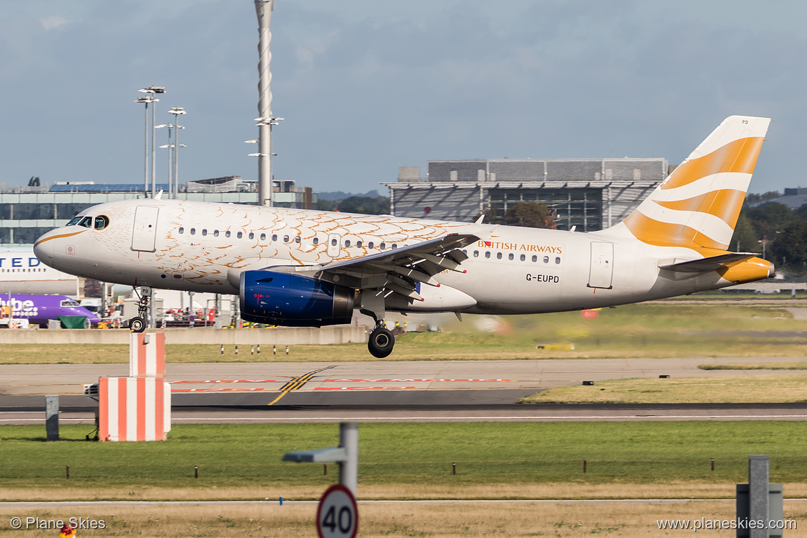 British Airways Airbus A319-100 G-EUPD at London Heathrow Airport (EGLL/LHR)