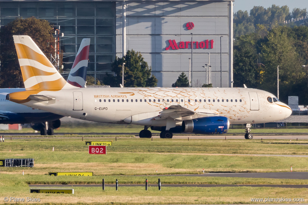 British Airways Airbus A319-100 G-EUPD at London Heathrow Airport (EGLL/LHR)