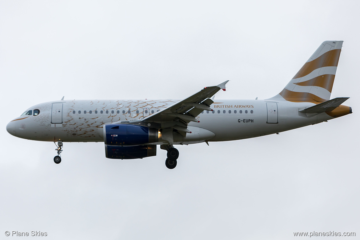 British Airways Airbus A319-100 G-EUPH at London Heathrow Airport (EGLL/LHR)