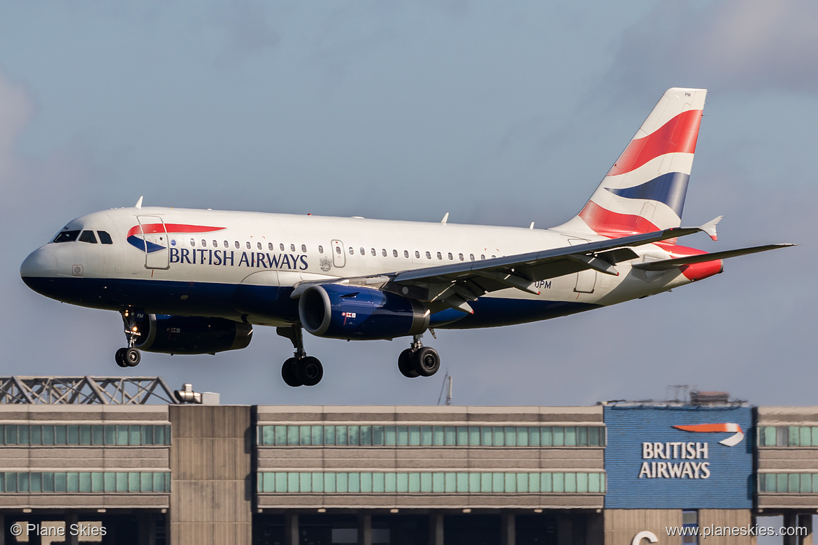 British Airways Airbus A319-100 G-EUPM at London Heathrow Airport (EGLL/LHR)