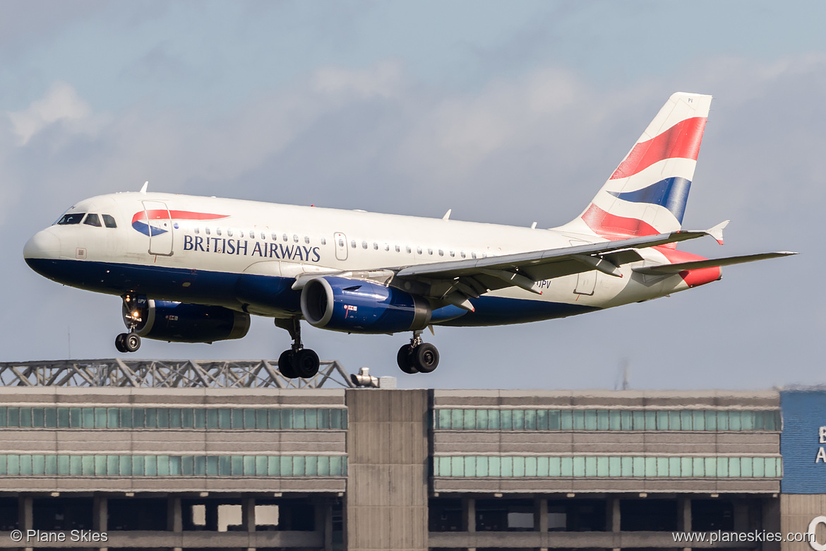 British Airways Airbus A319-100 G-EUPV at London Heathrow Airport (EGLL/LHR) British Airways Airbus A319-100 G-EUPV at London Heathrow Airport (EGLL/LHR)