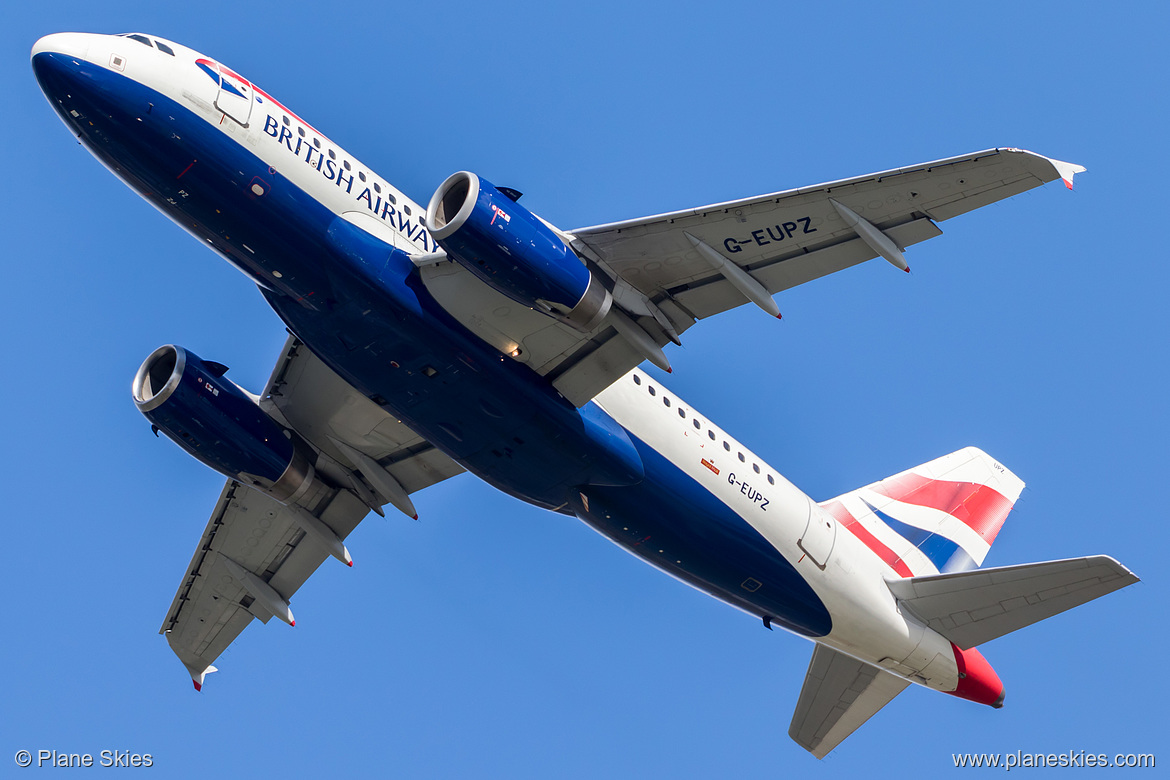 British Airways Airbus A319-100 G-EUPZ at London Heathrow Airport (EGLL/LHR)