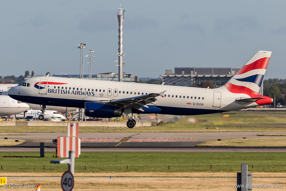 British Airways Airbus A320-200 G-EUUA at London Heathrow Airport (EGLL/LHR)