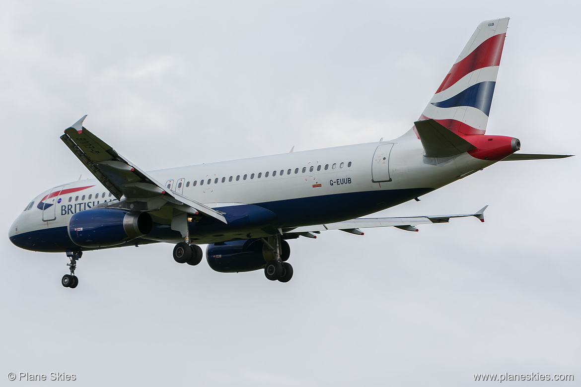 British Airways Airbus A320-200 G-EUUB at London Heathrow Airport (EGLL/LHR) British Airways Airbus A320-200 G-EUUB at London Heathrow Airport (EGLL/LHR)