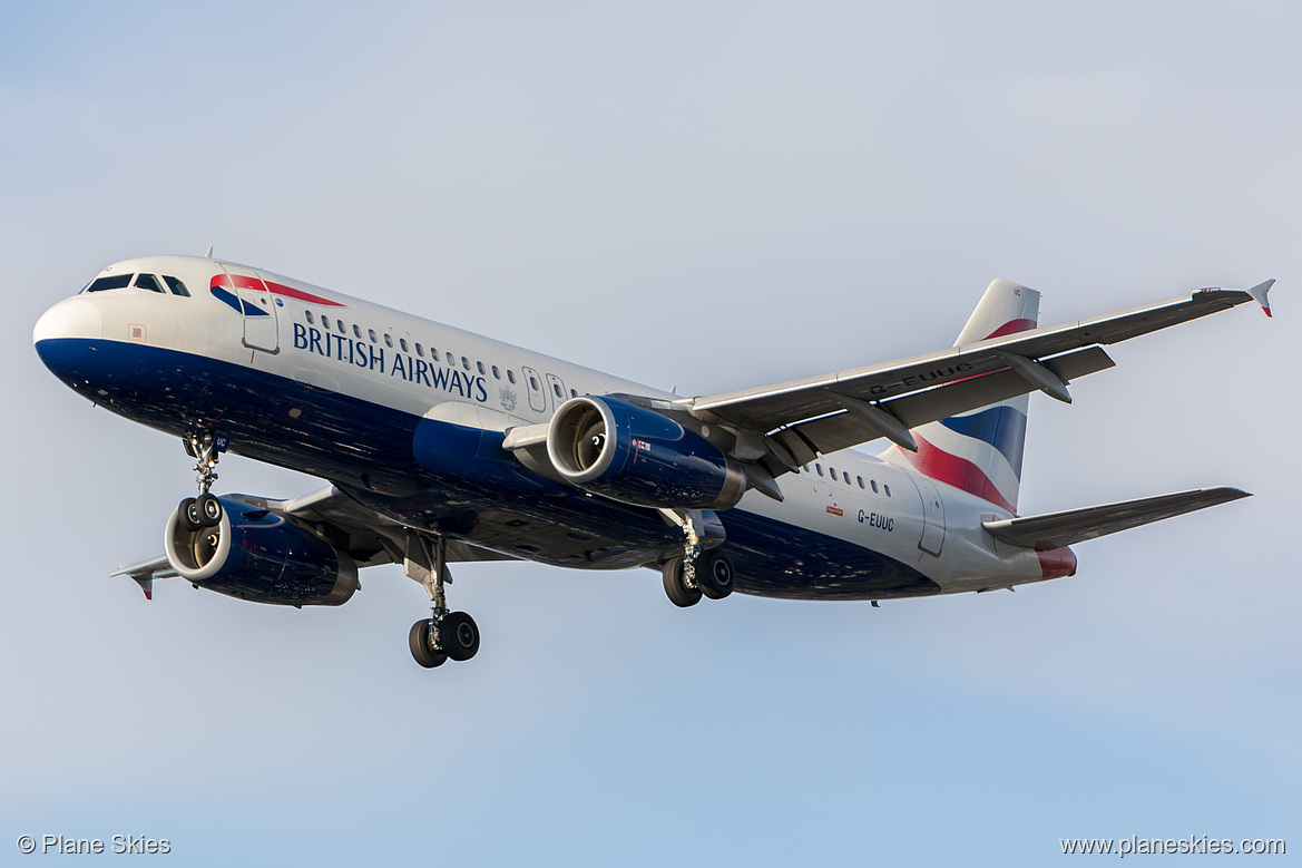 British Airways Airbus A320-200 G-EUUC at London Heathrow Airport (EGLL/LHR) British Airways Airbus A320-200 G-EUUC at London Heathrow Airport (EGLL/LHR)