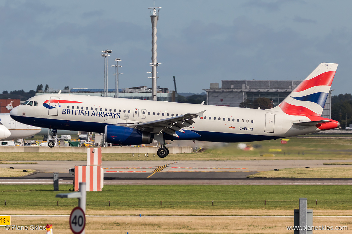 British Airways Airbus A320-200 G-EUUG at London Heathrow Airport (EGLL/LHR) British Airways Airbus A320-200 G-EUUG at London Heathrow Airport (EGLL/LHR)