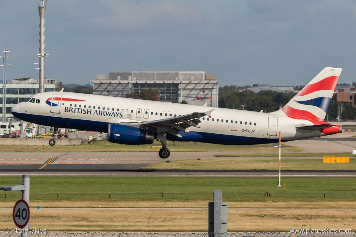 British Airways Airbus A320-200 G-EUUK at London Heathrow Airport (EGLL/LHR)