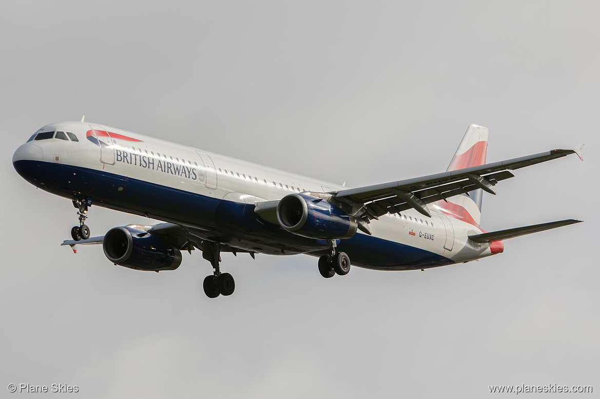 British Airways Airbus A321-200 G-EUXC at London Heathrow Airport (EGLL/LHR) British Airways Airbus A321-200 G-EUXC at London Heathrow Airport (EGLL/LHR)