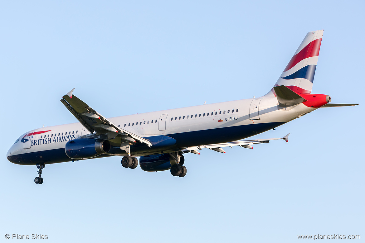 British Airways Airbus A321-200 G-EUXJ at London Heathrow Airport (EGLL/LHR)