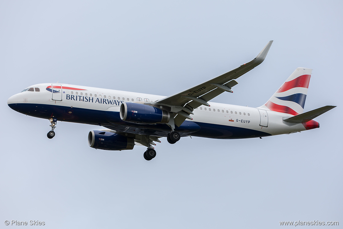 British Airways Airbus A320-200 G-EUYP at London Heathrow Airport (EGLL/LHR)