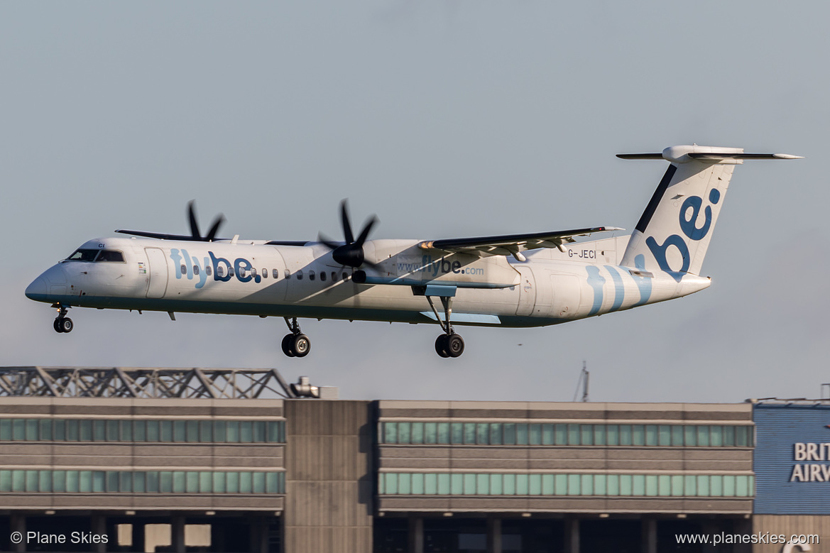 Flybe DHC Dash-8-400 G-JECI at London Heathrow Airport (EGLL/LHR) Flybe DHC Dash-8-400 G-JECI at London Heathrow Airport (EGLL/LHR)