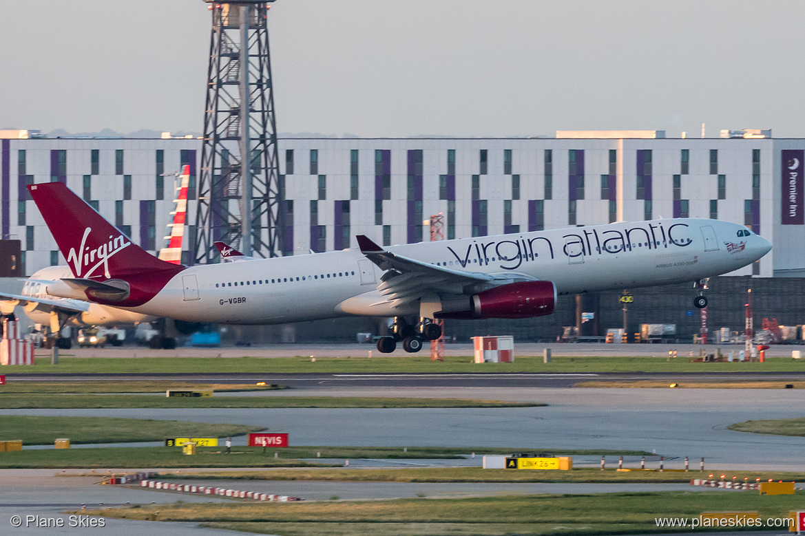 Virgin Atlantic Airbus A330-300 G-VGBR at London Heathrow Airport (EGLL/LHR) Virgin Atlantic Airbus A330-300 G-VGBR at London Heathrow Airport (EGLL/LHR)