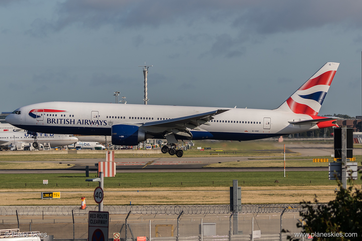 British Airways Boeing 777-200ER G-VIIC at London Heathrow Airport (EGLL/LHR)