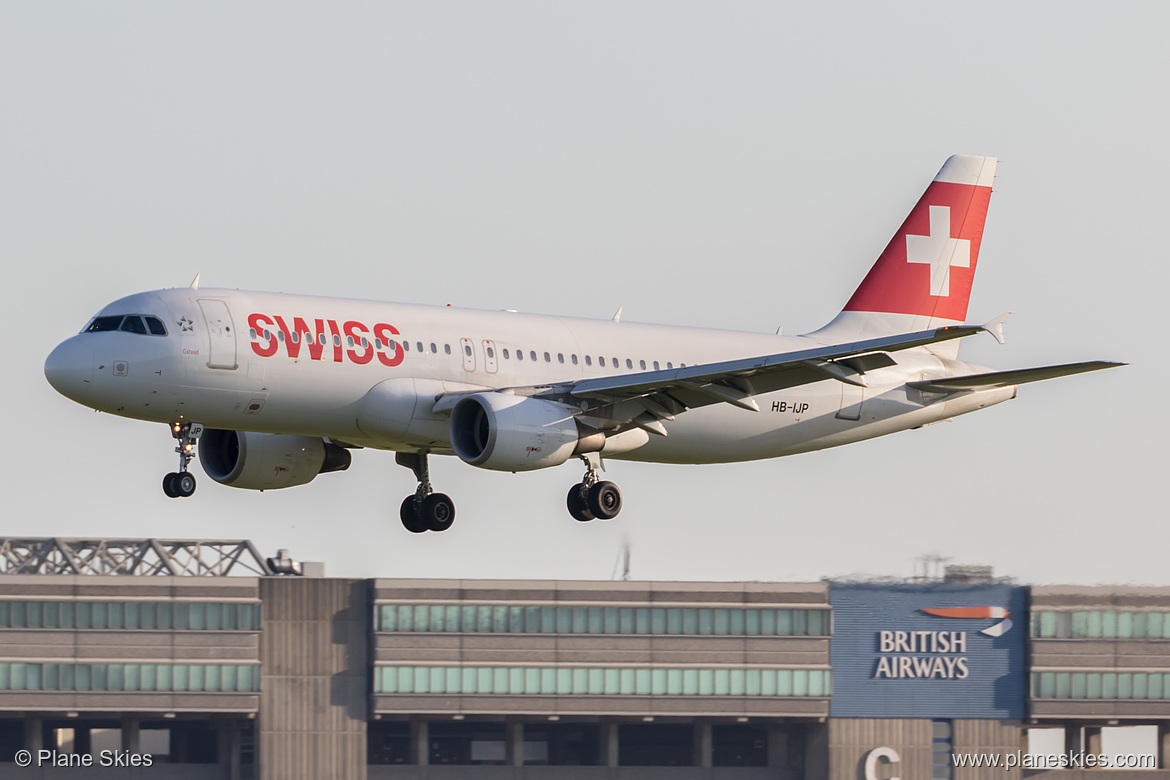 Swiss International Air Lines Airbus A320-200 HB-IJP at London Heathrow Airport (EGLL/LHR) Swiss International Air Lines Airbus A320-200 HB-IJP at London Heathrow Airport (EGLL/LHR)
