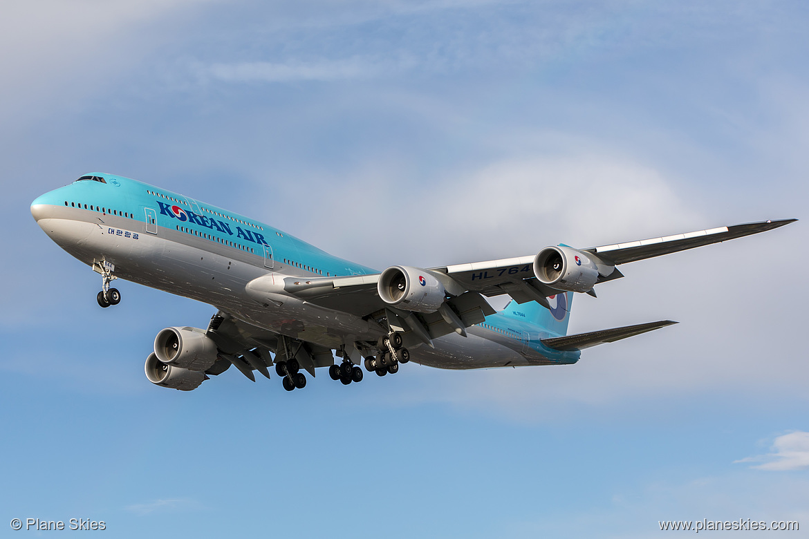 Korean Air Boeing 747-8i HL7644 at London Heathrow Airport (EGLL/LHR)