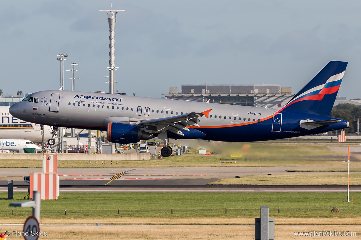 Aeroflot Airbus A320-200 VP-BZQ at London Heathrow Airport (EGLL/LHR) Aeroflot Airbus A320-200 VP-BZQ at London Heathrow Airport (EGLL/LHR)