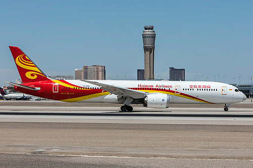 Hainan Airlines Boeing 787-9 B-7839 at McCarran International Airport (KLAS/LAS) Hainan Airlines Boeing 787-9 B-7839 at McCarran International Airport (KLAS/LAS)