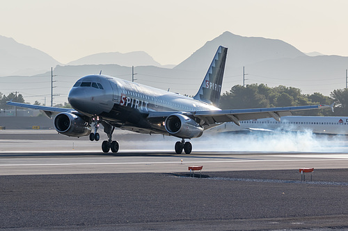 Spirit Airlines Airbus A319-100 N527NK at McCarran International Airport (KLAS/LAS) Spirit Airlines Airbus A319-100 N527NK at McCarran International Airport (KLAS/LAS)